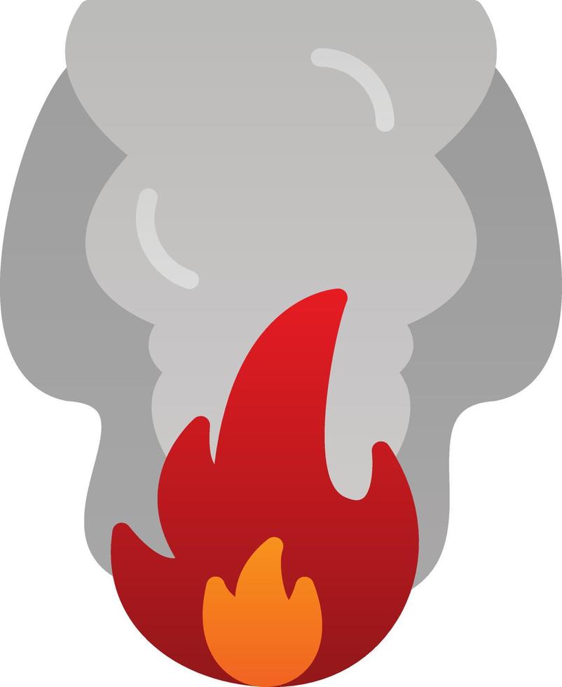 diseño de icono de vector de contaminación de fuego