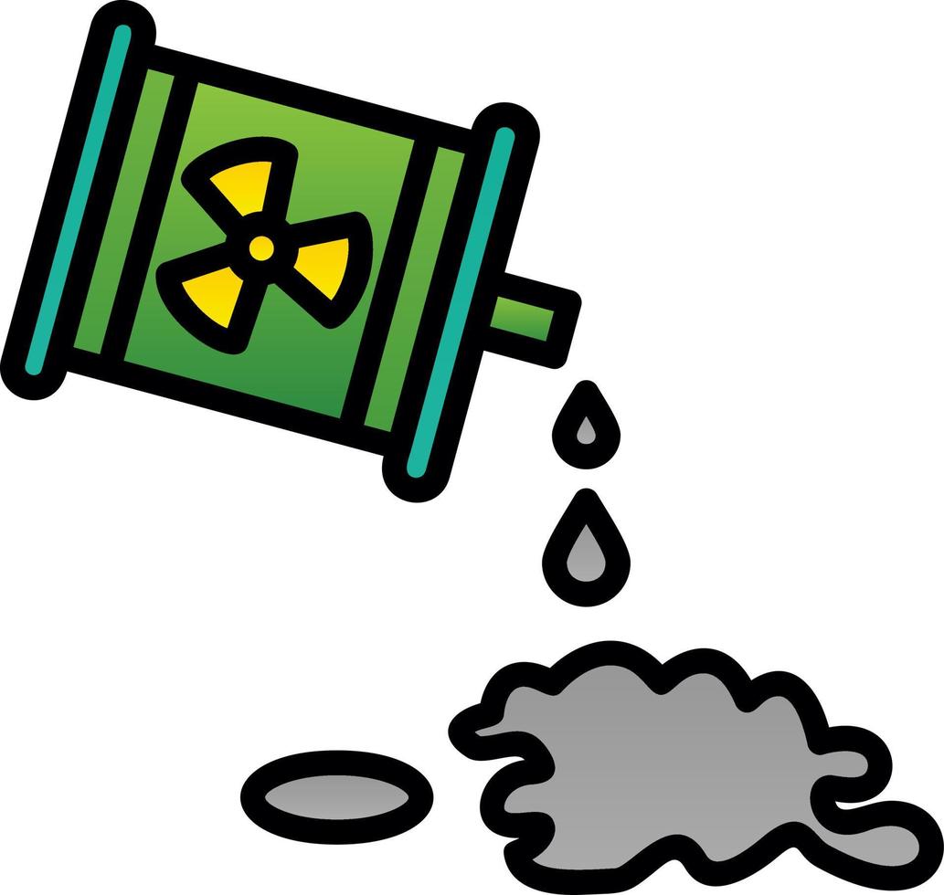 Chemical Spill Vector Icon Design