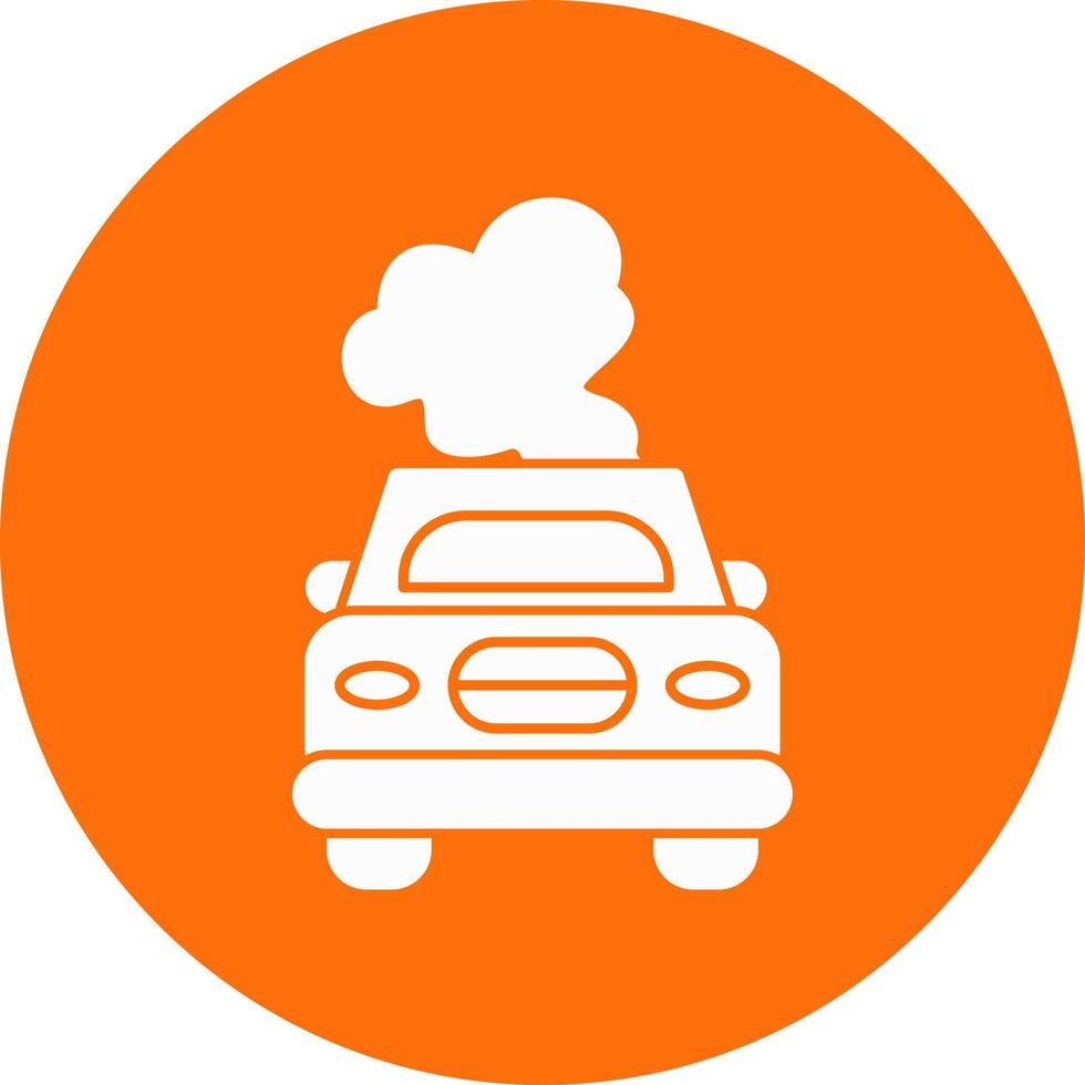 Car Pollution Vector Icon Design