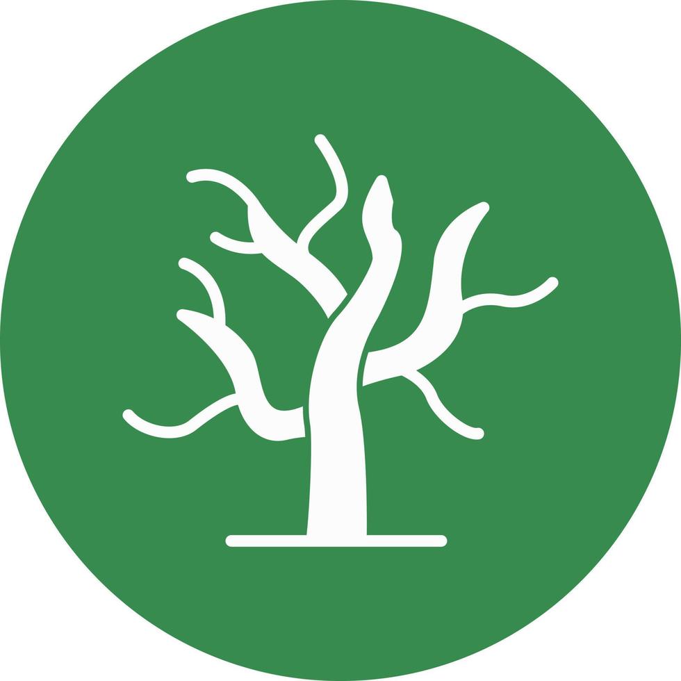 Dry Tree Vector Icon Design