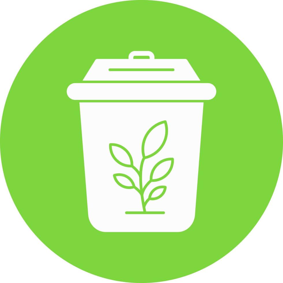 Plant Trash Vector Icon Design