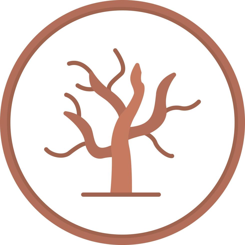 Dry Tree Vector Icon Design