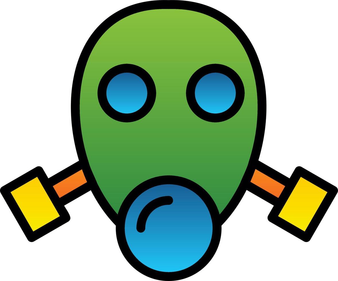 Gas Mask Vector Icon Design