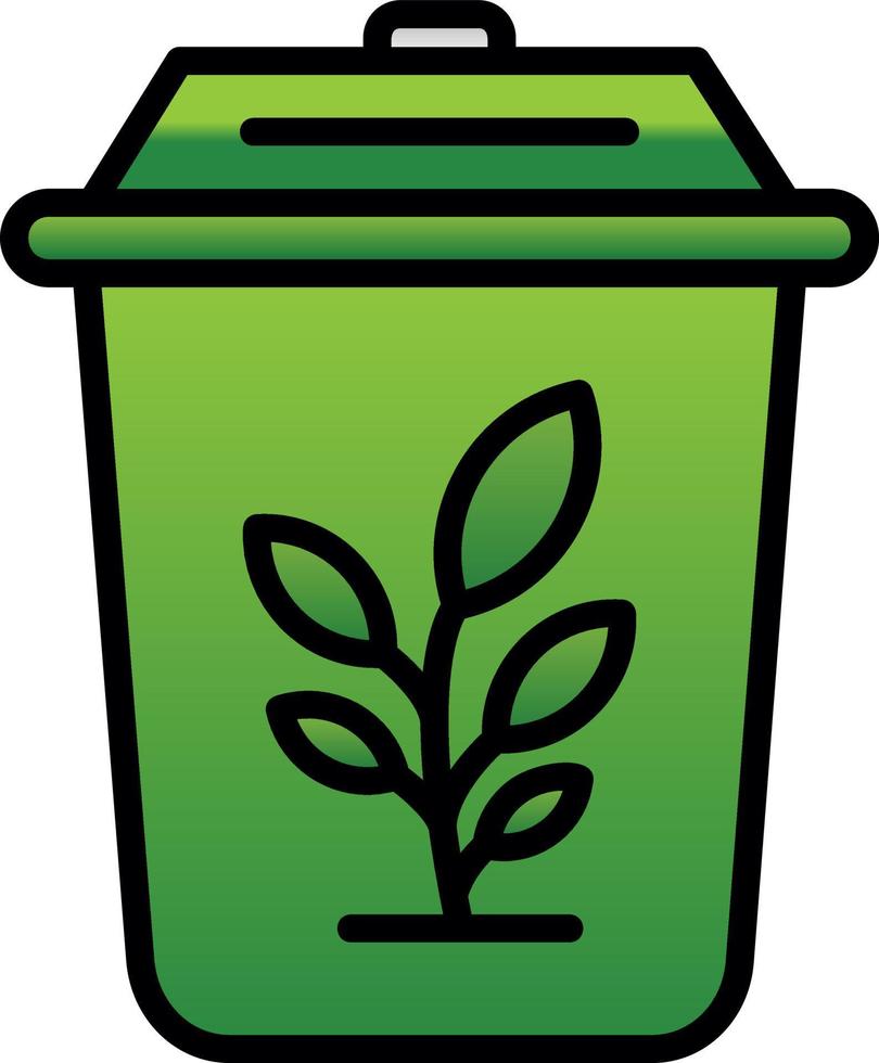 Plant Trash Vector Icon Design