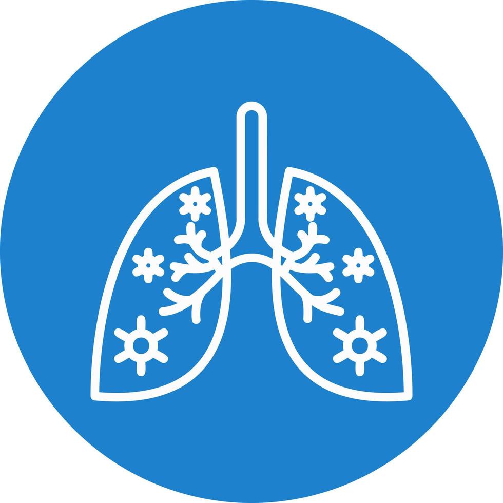 Lungs Infection Vector Icon Design