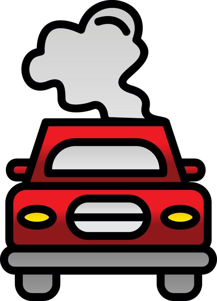 Car Pollution Vector Icon Design