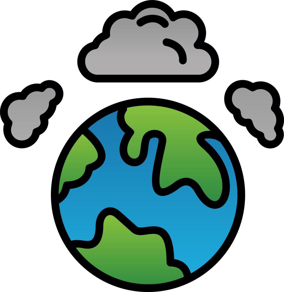 Atmospheric Pollution Vector Icon Design