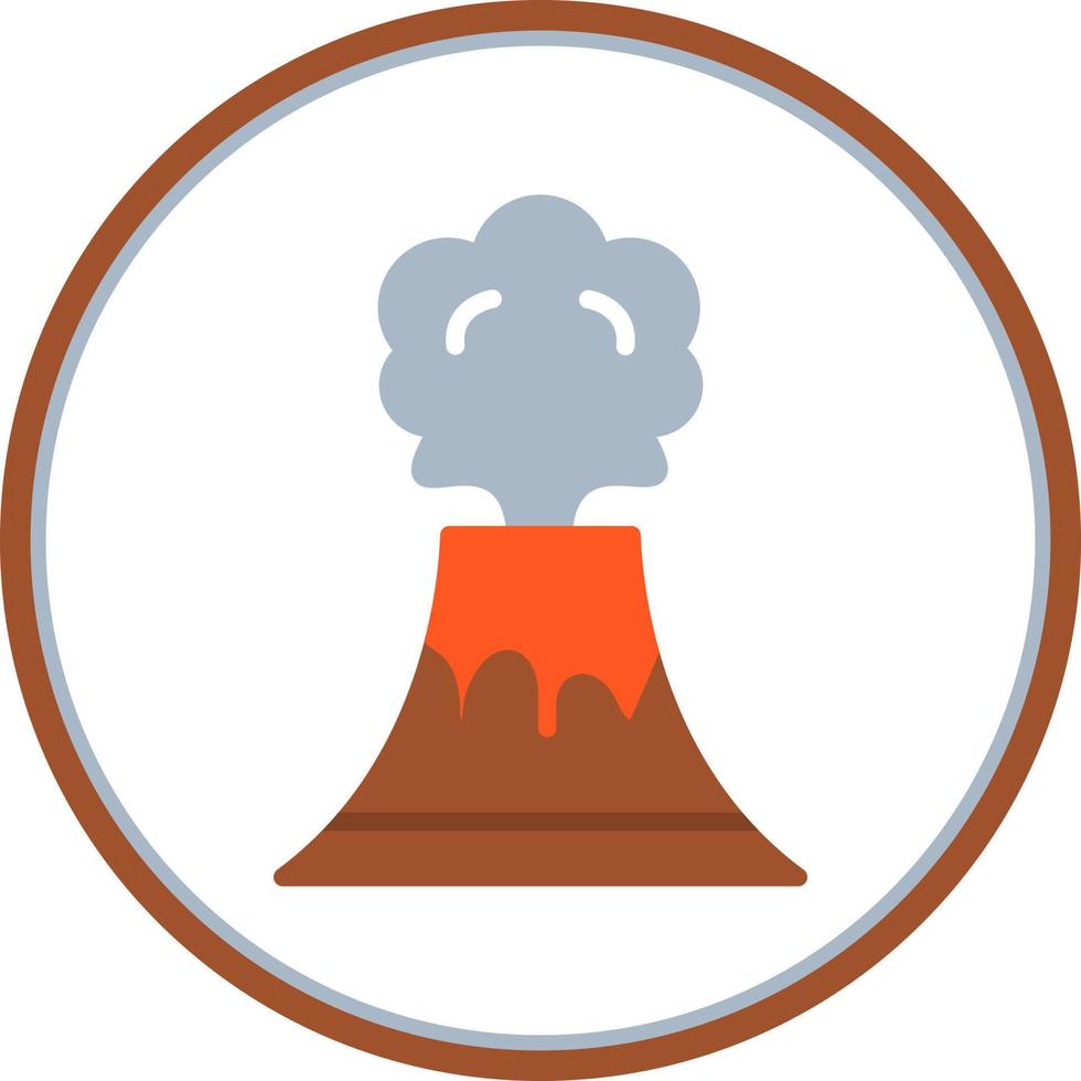 Volcano Vector Icon Design