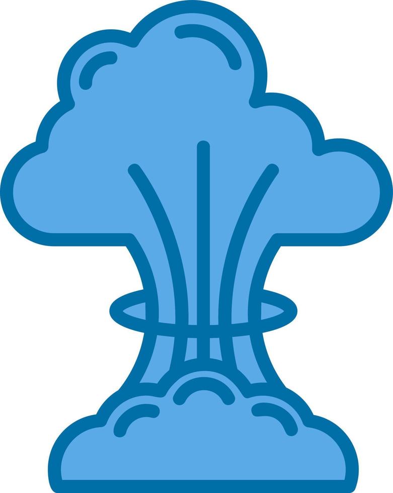 Nuclear Explosion Vector Icon Design