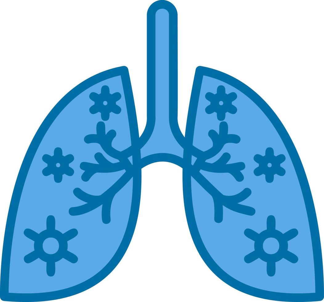 Lungs Infection Vector Icon Design