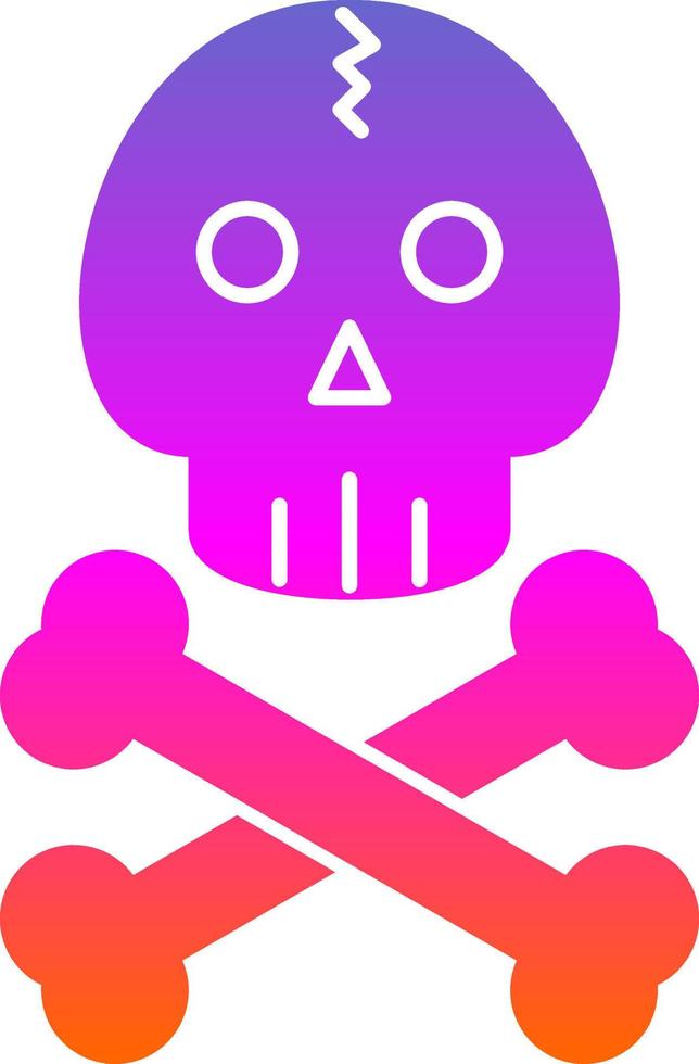 diseño de icono de vector de cráneo