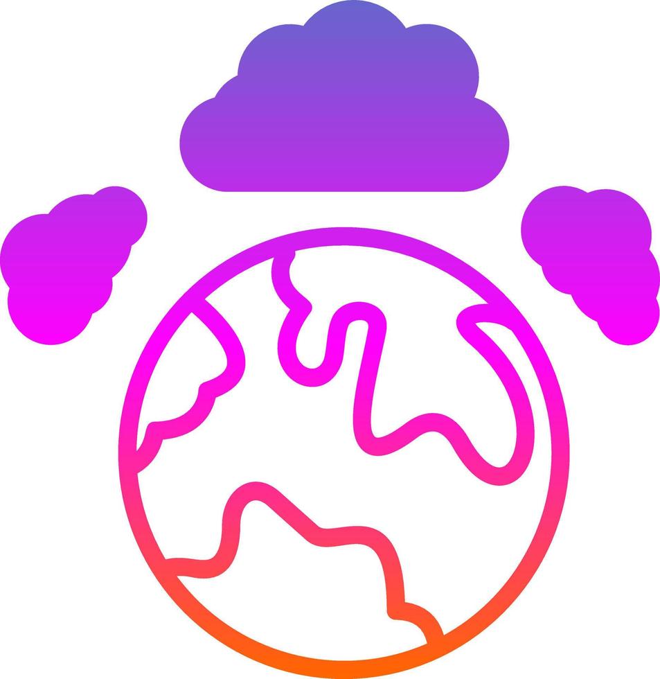 Atmospheric Pollution Vector Icon Design