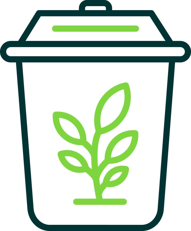 Plant Trash Vector Icon Design