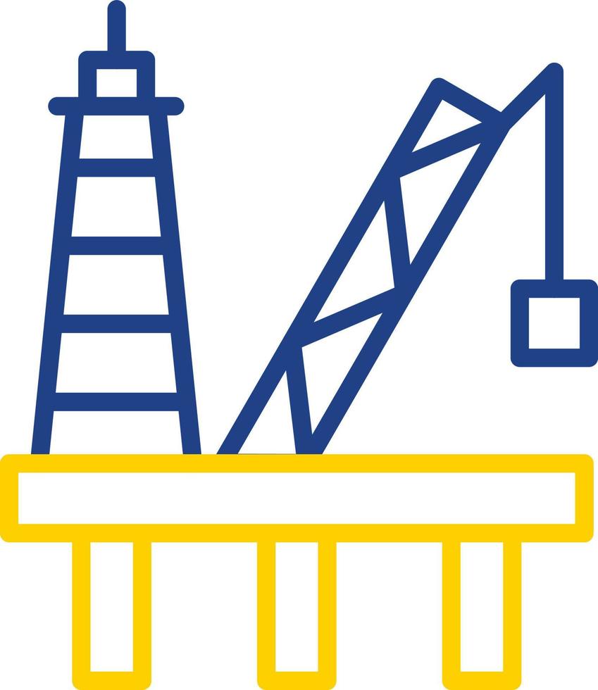 Oil Platform Vector Icon Design