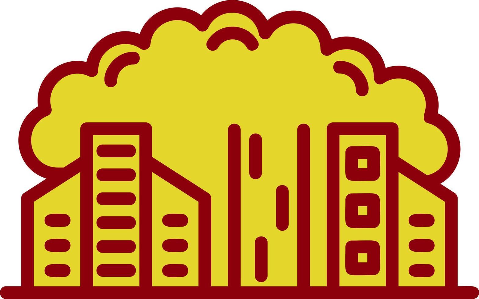 City Pollution Vector Icon Design