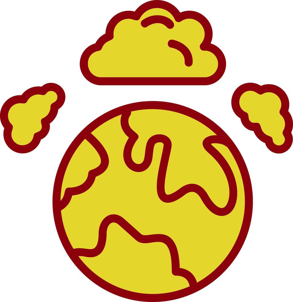 Atmospheric Pollution Vector Icon Design