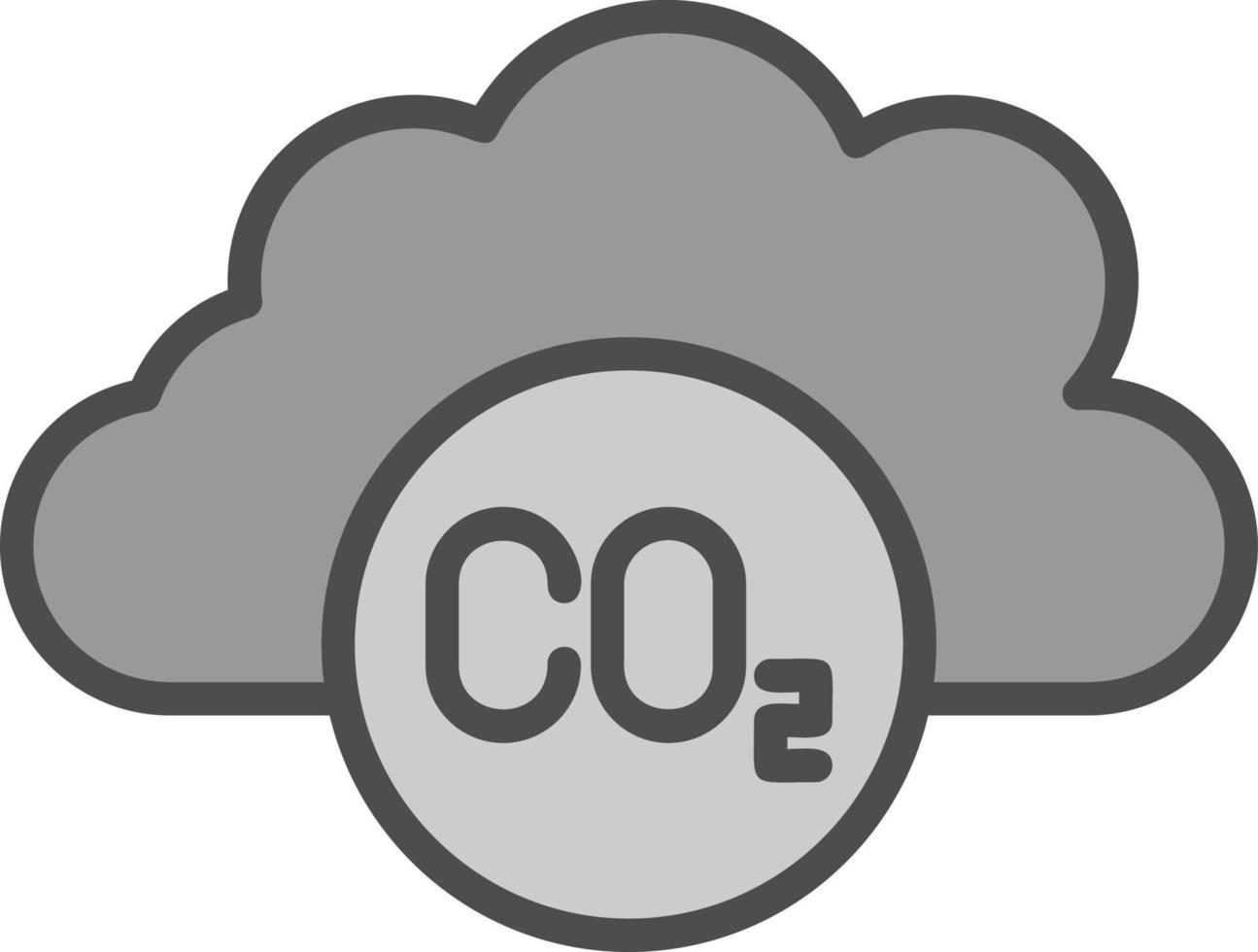 diseño de icono de vector de dióxido de carbono