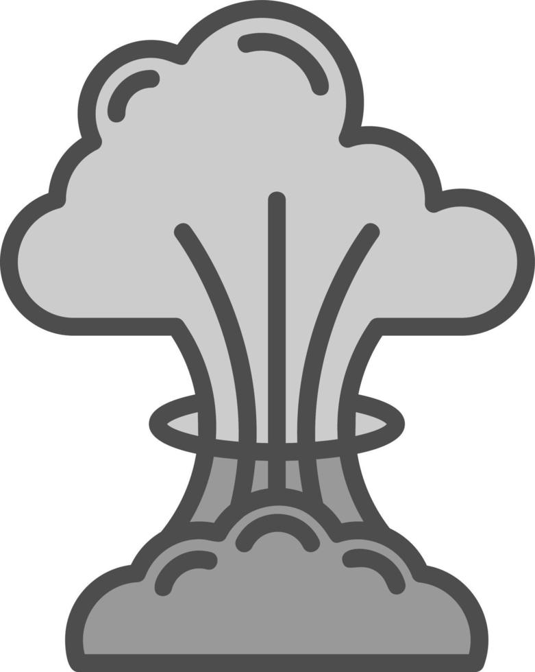 diseño de icono de vector de explosión nuclear