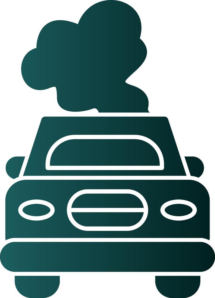 Car Pollution Vector Icon Design