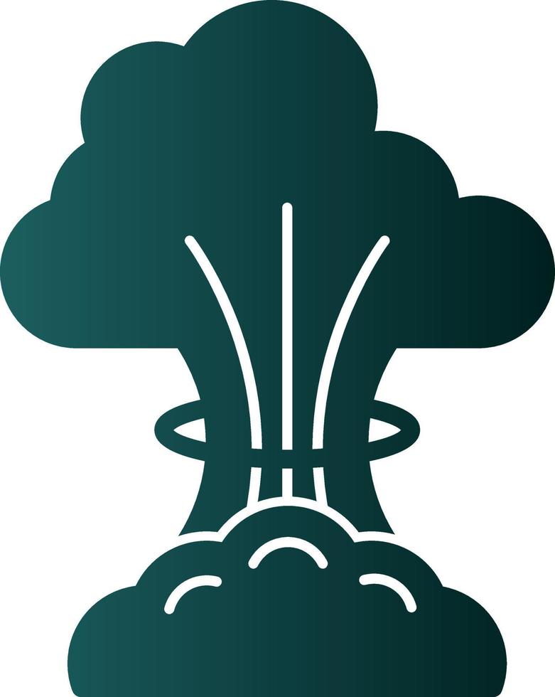Nuclear Explosion Vector Icon Design