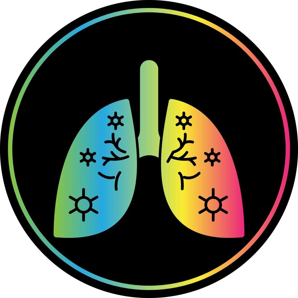 Lungs Infection Vector Icon Design