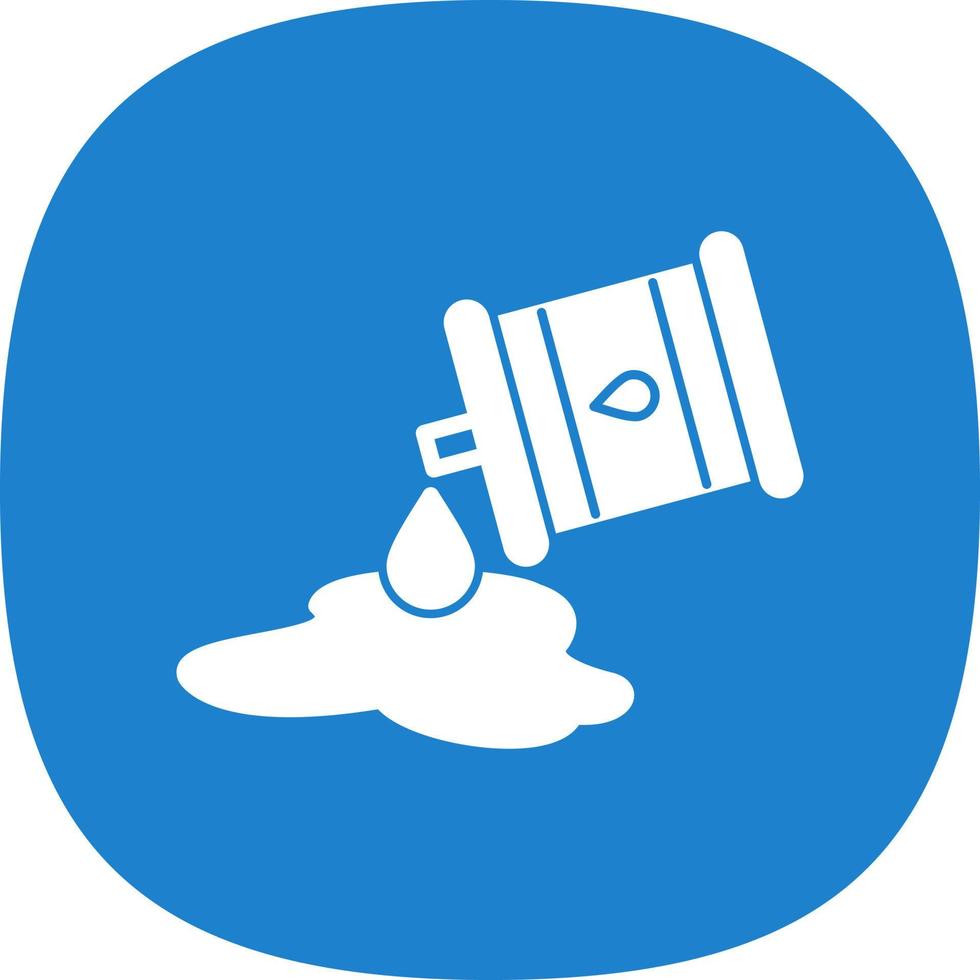 Oil Spill Vector Icon Design