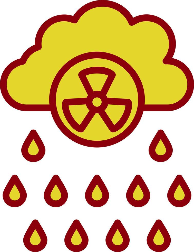 diseño de icono de vector de lluvia ácida