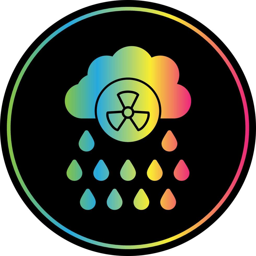 diseño de icono de vector de lluvia ácida