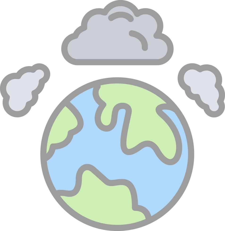 Atmospheric Pollution Vector Icon Design