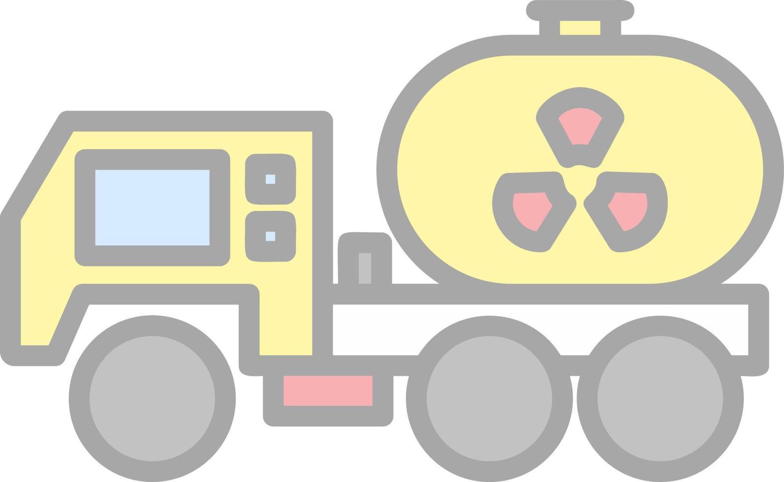 Neclear Truck Vector Icon Design