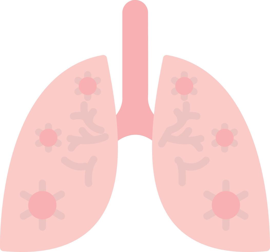 Lungs Infection Vector Icon Design