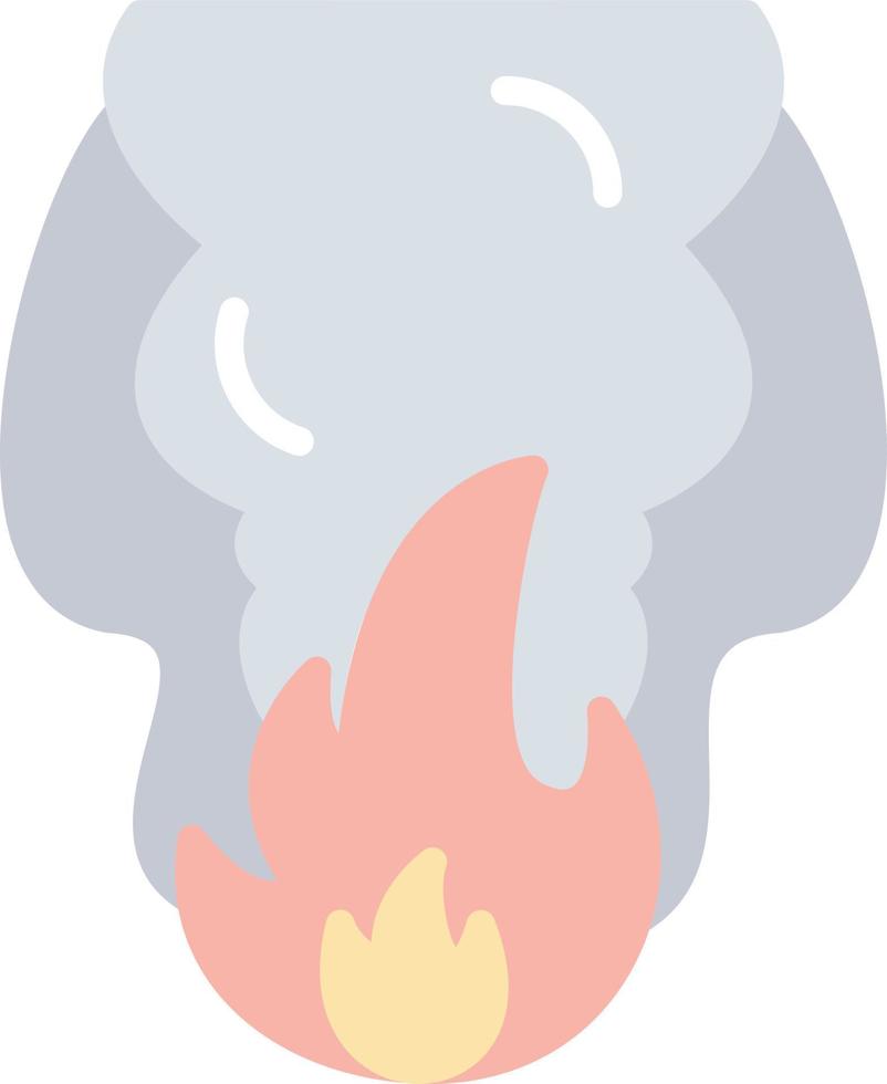 Fire Pollution Vector Icon Design