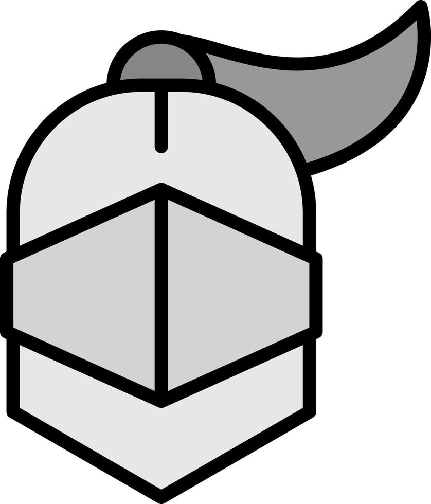 diseño de icono de vector de casco de armadura