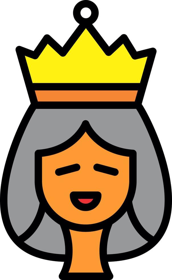 diseño de icono de vector de reina