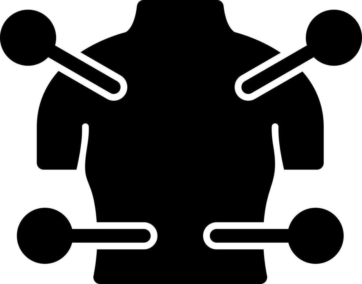 Body Acupuncture Vector Icon Design
