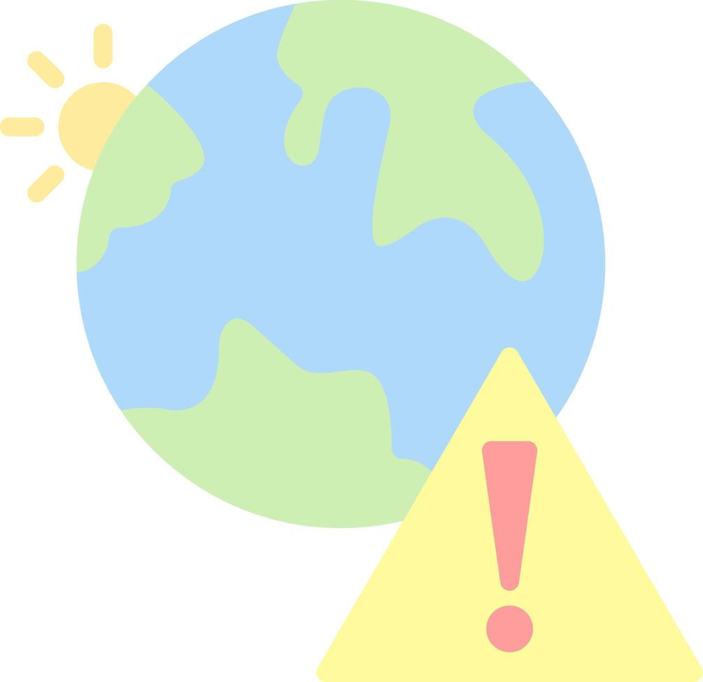 Earth Danger Vector Icon Design