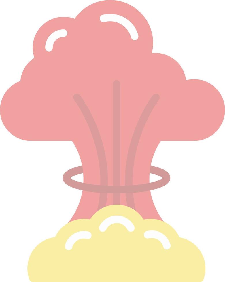 diseño de icono de vector de explosión nuclear