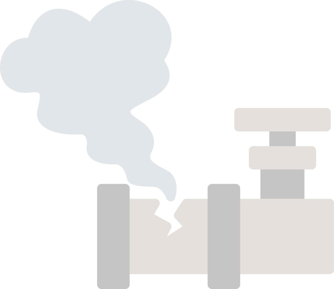 Gas Pipe Leak Vector Icon Design