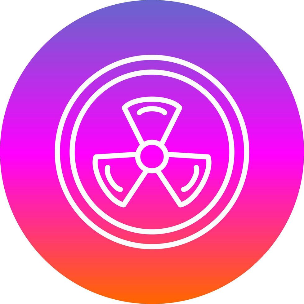 Radiation Vector Icon Design