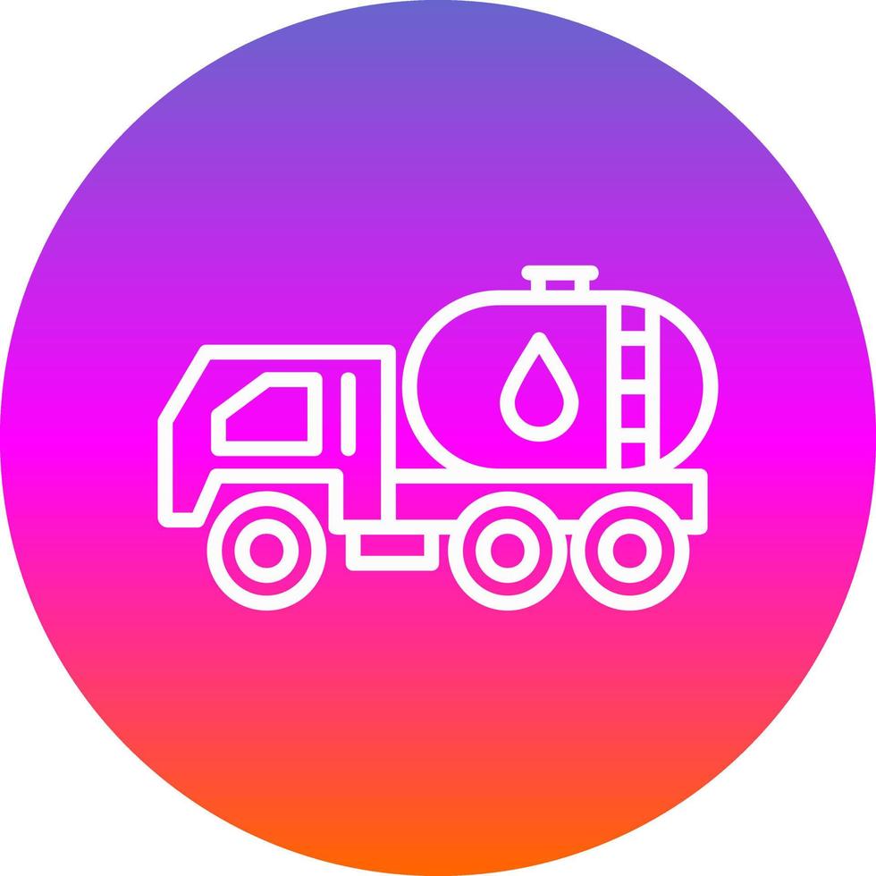 Oil Tanker Vector Icon Design