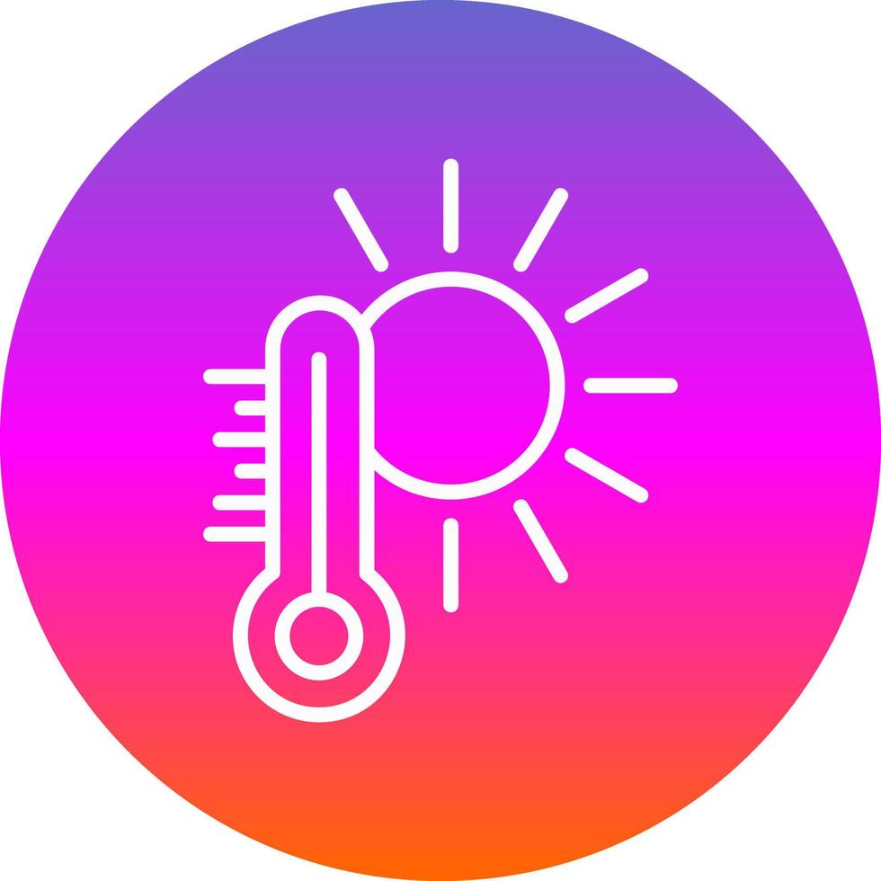 diseño de icono de vector de clima caliente