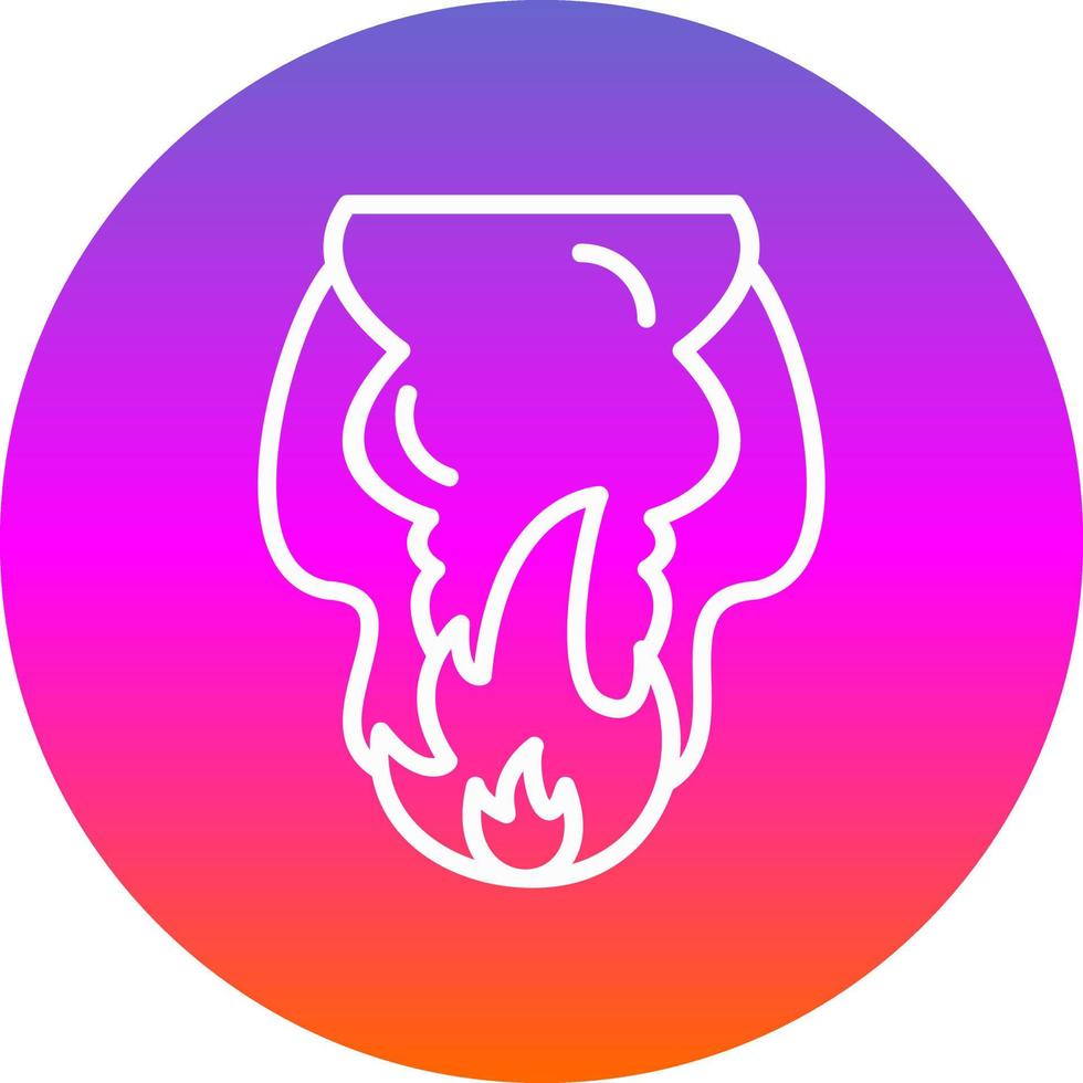 diseño de icono de vector de contaminación de fuego