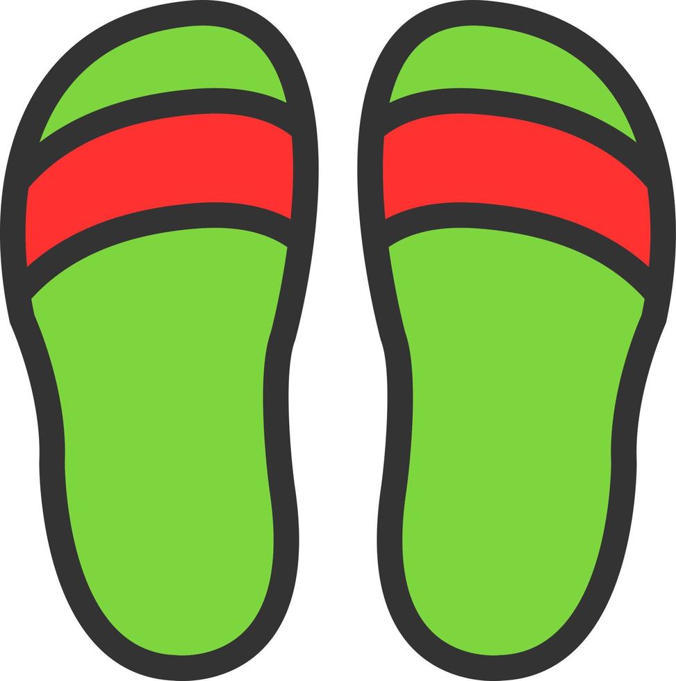 Slippers Vector Icon Design