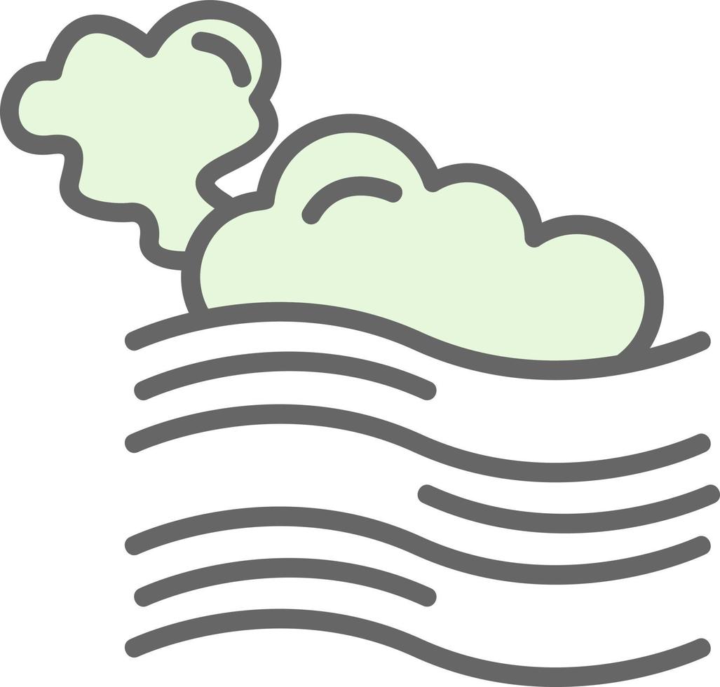 Fog Vector Icon Design