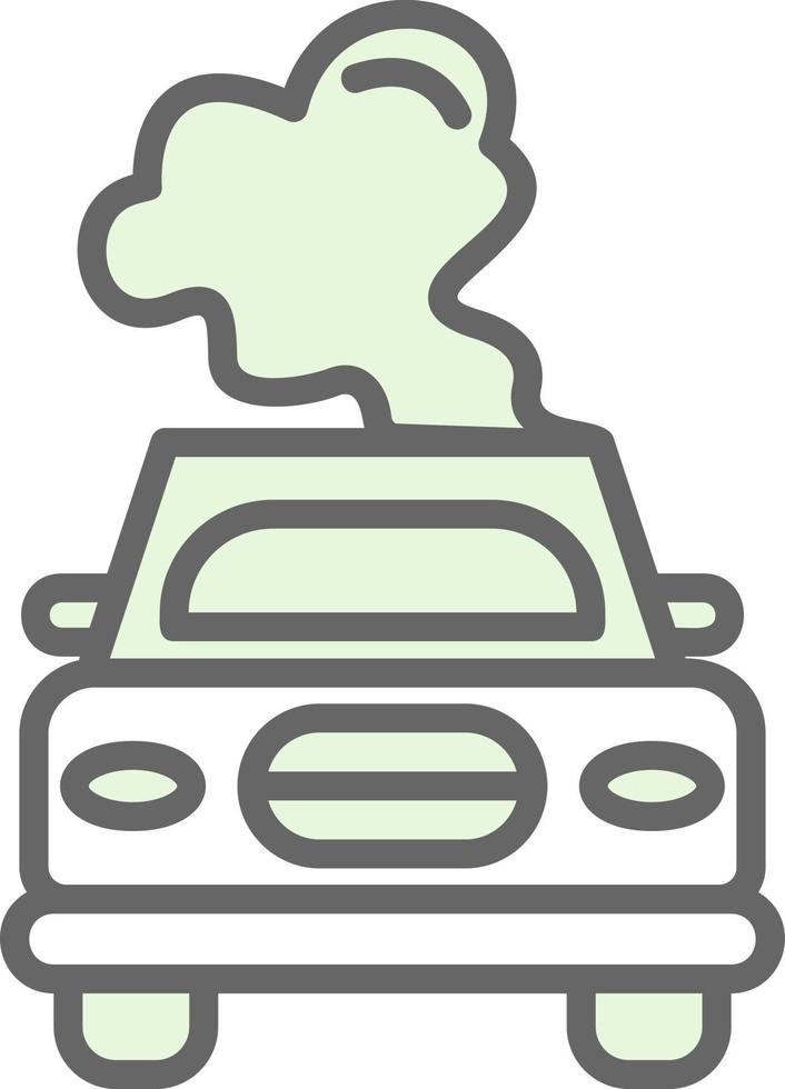 Car Pollution Vector Icon Design