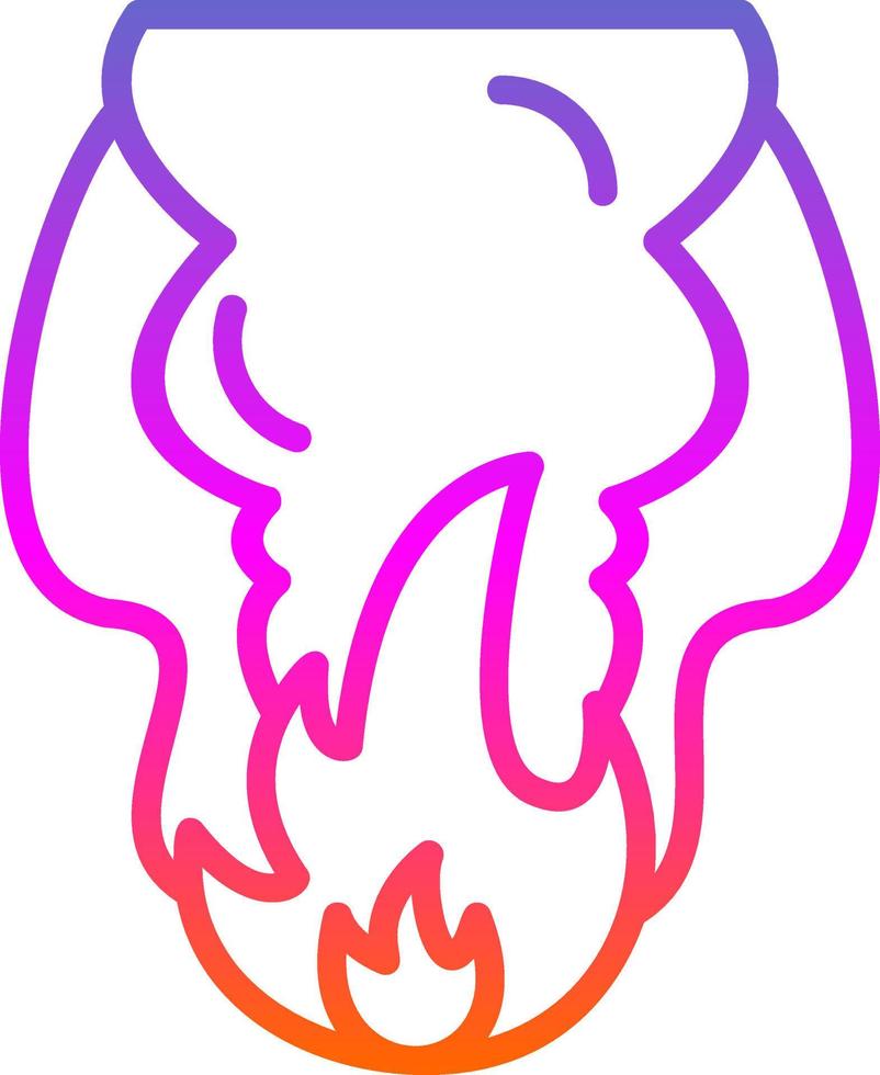 Fire Pollution Vector Icon Design