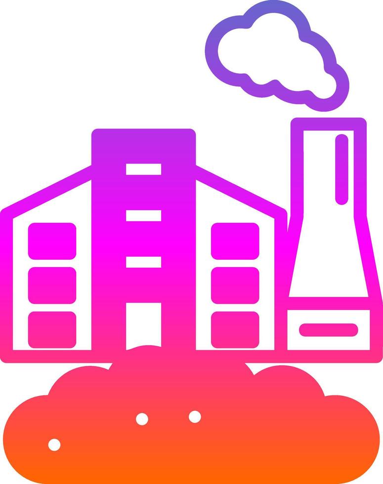 Factory Waste Vector Icon Design