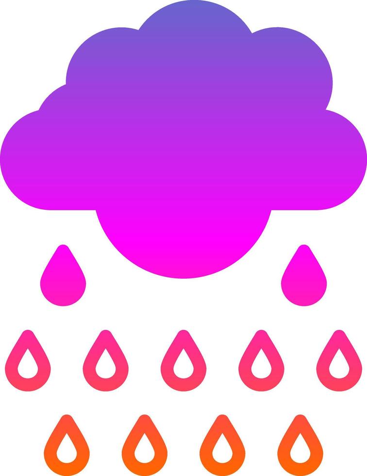 Acid Rain Vector Icon Design