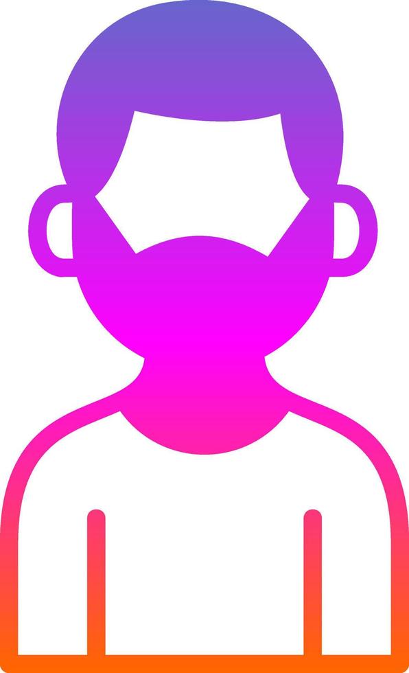 Man Wearing Mask Vector Icon Design