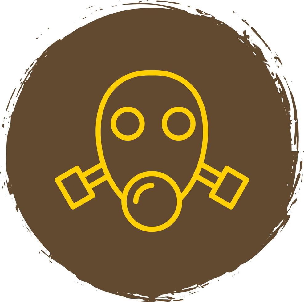 Gas Mask Vector Icon Design